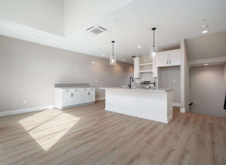Experience modern living in this stunning open-concept kitchen and living area.