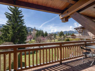 Enjoy breathtaking mountain views from this charming balcony, perfect for morning coffee or evening relaxation.
