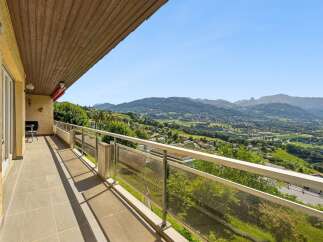 Experience breathtaking panoramic views from this stunning balcony, perfect for enjoying your morning coffee or evening relaxation.