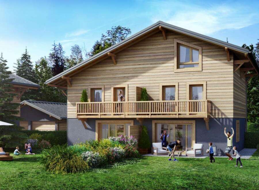 Experience the charm of this stunning wooden chalet, perfect for family getaways.