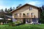 Experience the charm of this stunning wooden chalet, perfect for family getaways.