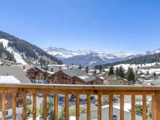 Experience breathtaking mountain views from this charming chalet-style property, perfect for a ski getaway.