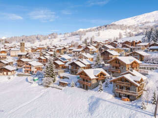 Experience the charm of a winter wonderland in this picturesque alpine village.