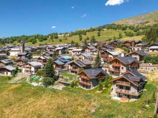 Discover this charming mountain village nestled in a picturesque alpine landscape.