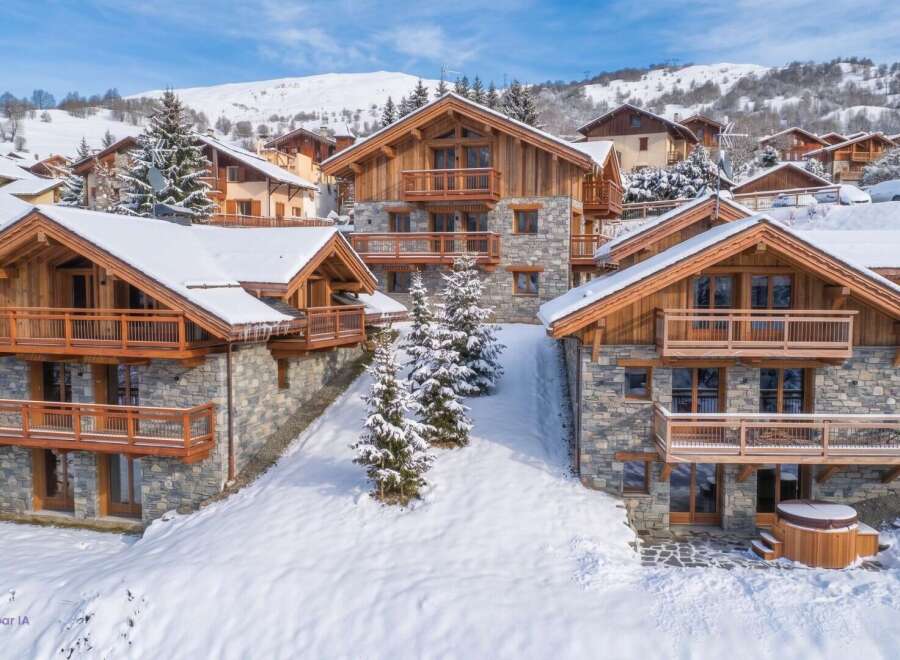 Experience luxury mountain living in this stunning chalet, nestled amidst snow-covered slopes and picturesque villages.