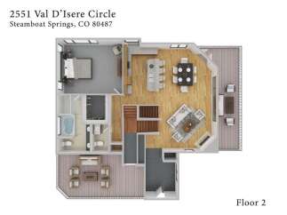 Discover this stunning 2-bedroom, 2-bathroom condo at 2551 Val D'Isere Circle in Steamboat Springs, CO.