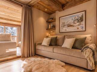Experience cozy mountain living in this charming alpine retreat.
