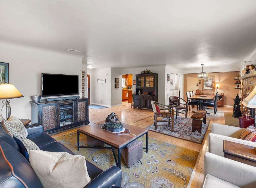 Step into this inviting living and dining area, perfect for entertaining.