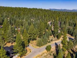 Nestled within a dense forest, this property offers a secluded mountain retreat.