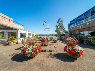 Enjoy waterfront dining and vibrant outdoor seating at this prime commercial property.