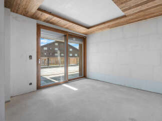 Discover this unfinished interior space, perfect for customization.