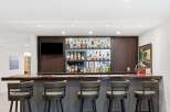 Step into this stylish home bar, perfect for entertaining guests.