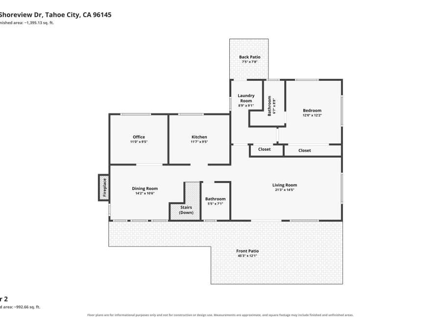 Discover this charming 2-story home at 105 Shoreview Dr in Tahoe City, CA, offering approximately 1,395 sq.