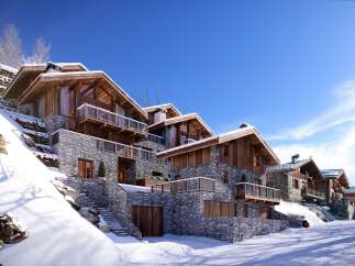 Experience luxury mountain living in this stunning chalet, nestled on a snowy slope with breathtaking views.