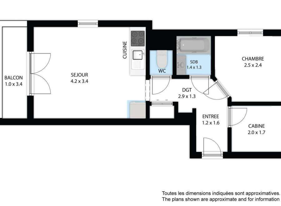 Discover this charming apartment featuring a spacious living room (4.