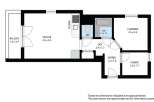 Discover this charming apartment featuring a spacious living room (4.
