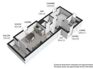 Discover this charming 2-bedroom apartment featuring a spacious living area (4.