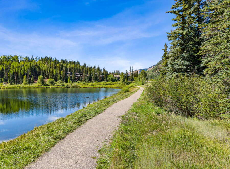 Enjoy the serene beauty of this lakeside property, perfect for outdoor enthusiasts.