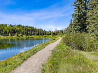Enjoy the serene beauty of this lakeside property, perfect for outdoor enthusiasts.