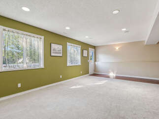Discover this spacious basement living area, perfect for relaxation and entertainment.