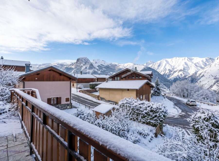 Experience the charm of a winter wonderland from this picturesque mountain village.