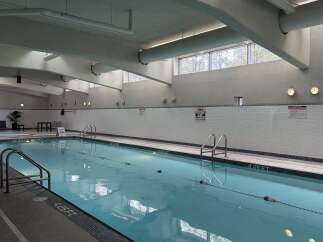Enjoy a refreshing swim in this indoor lap pool, perfect for year-round exercise and relaxation.