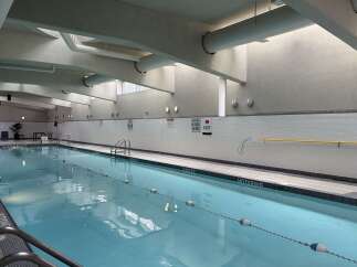 Dive into relaxation in this indoor swimming pool, perfect for year-round enjoyment.