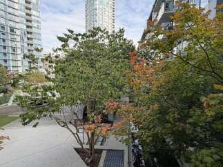 Experience urban living with a touch of nature in this modern apartment complex, featuring stunning high-rise buildings and lush landscaping.