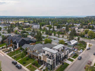 Discover modern living in this vibrant urban neighborhood, featuring a striking collection of contemporary townhomes.