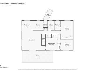 Discover this charming 3-bedroom, 2-bathroom home in Tahoe City, CA, offering approximately 1,099 sq.