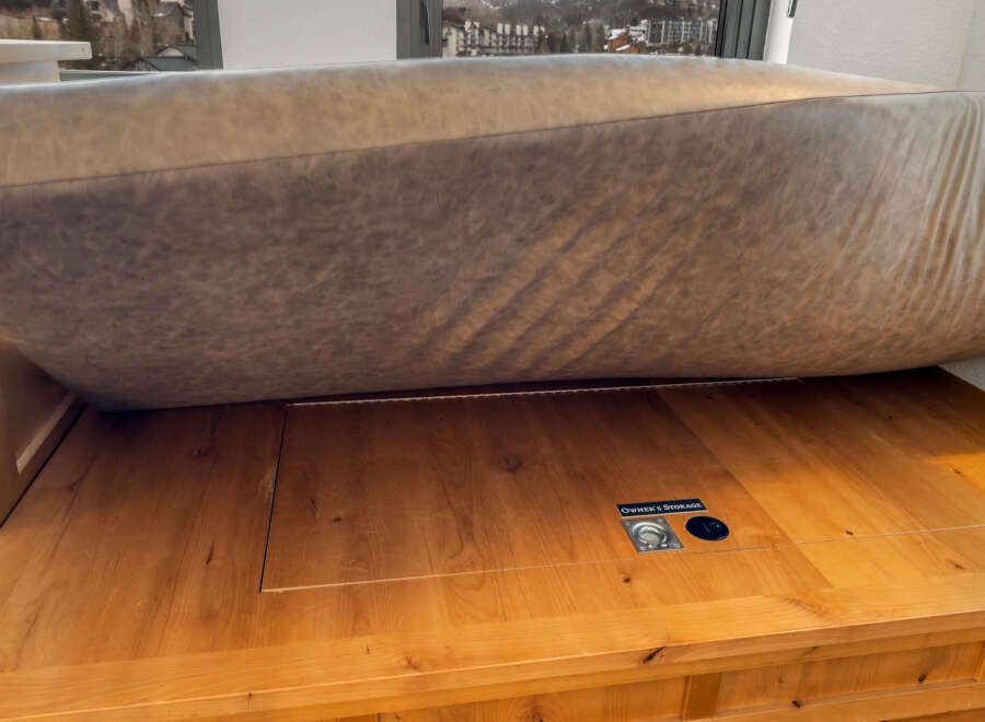Discover smart living with this innovative bed featuring integrated owner's storage.