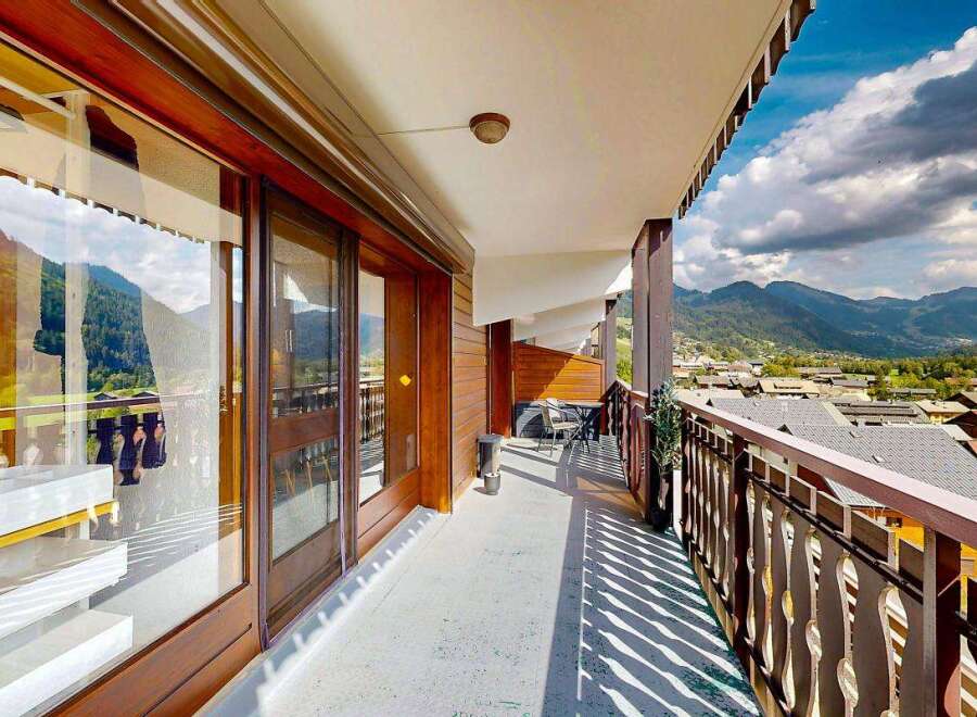 Enjoy breathtaking mountain views from this stunning balcony, perfect for your morning coffee or evening relaxation.