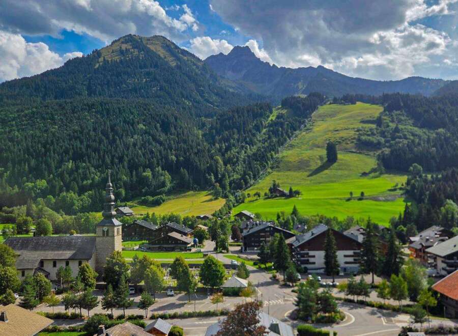 Nestled in a picturesque alpine village, this property offers breathtaking mountain views and a charming village atmosphere.