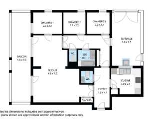 Discover this charming 3-bedroom apartment featuring a spacious living area of 4.