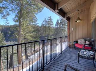 Enjoy breathtaking mountain views from this charming balcony, perfect for morning coffee or evening relaxation.
