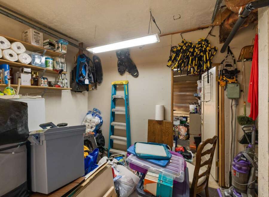 Discover ample storage solutions in this versatile space, perfect for organizing your gear and belongings.