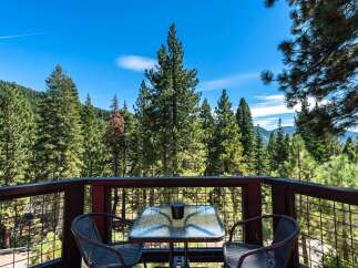 Enjoy breathtaking mountain views from this charming balcony, perfect for morning coffee or evening relaxation.