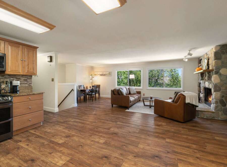 Discover this inviting open-concept living space, perfect for entertaining.