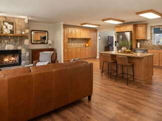 Experience the perfect blend of comfort and style in this open-concept living space.