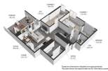 Discover this charming apartment featuring a spacious living area (4.