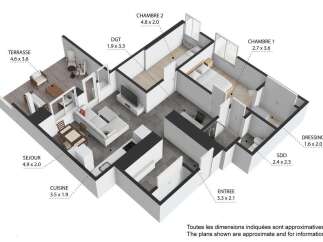 Discover this charming apartment featuring a spacious living area (4.