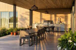 Experience seamless indoor-outdoor living with this stunning covered patio, perfect for entertaining.