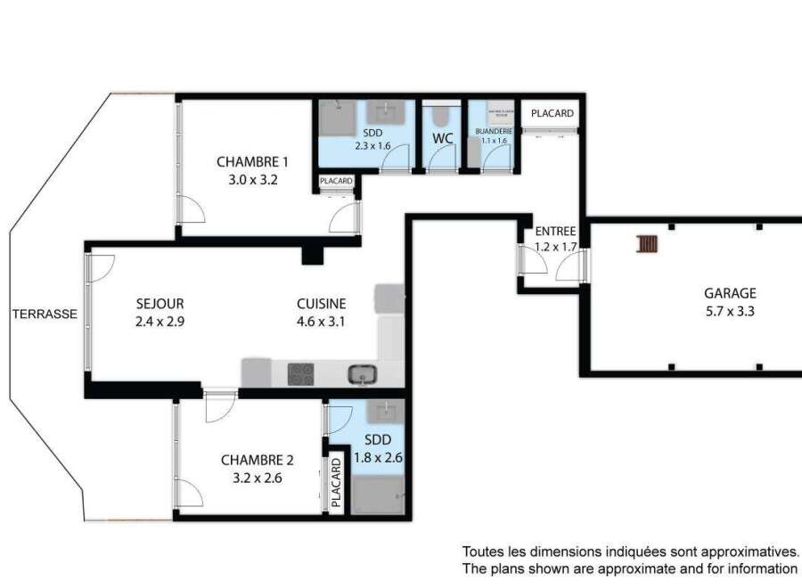 Discover this charming property featuring a spacious living area, a well-equipped kitchen, and two comfortable bedrooms.
