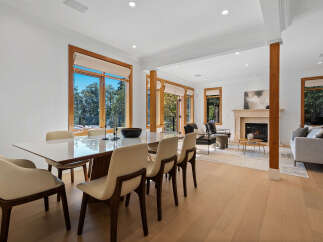 Experience elegant modern living in this spacious dining and living area.