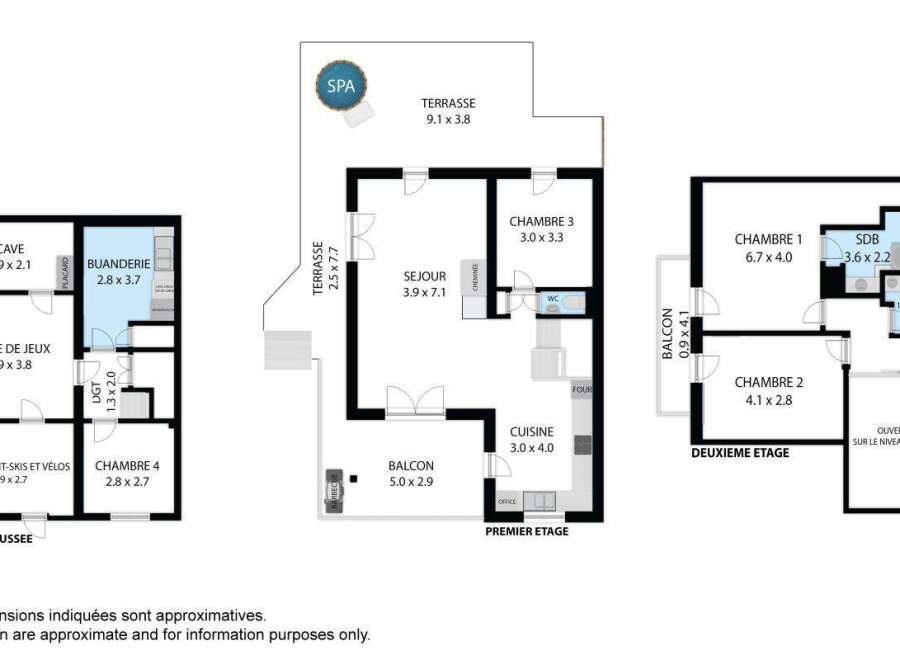 Discover this multi-level property featuring a ground floor with a cave, games room, and ski/bike storage.