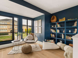 Step into this charming reading nook, perfect for cozy afternoons.