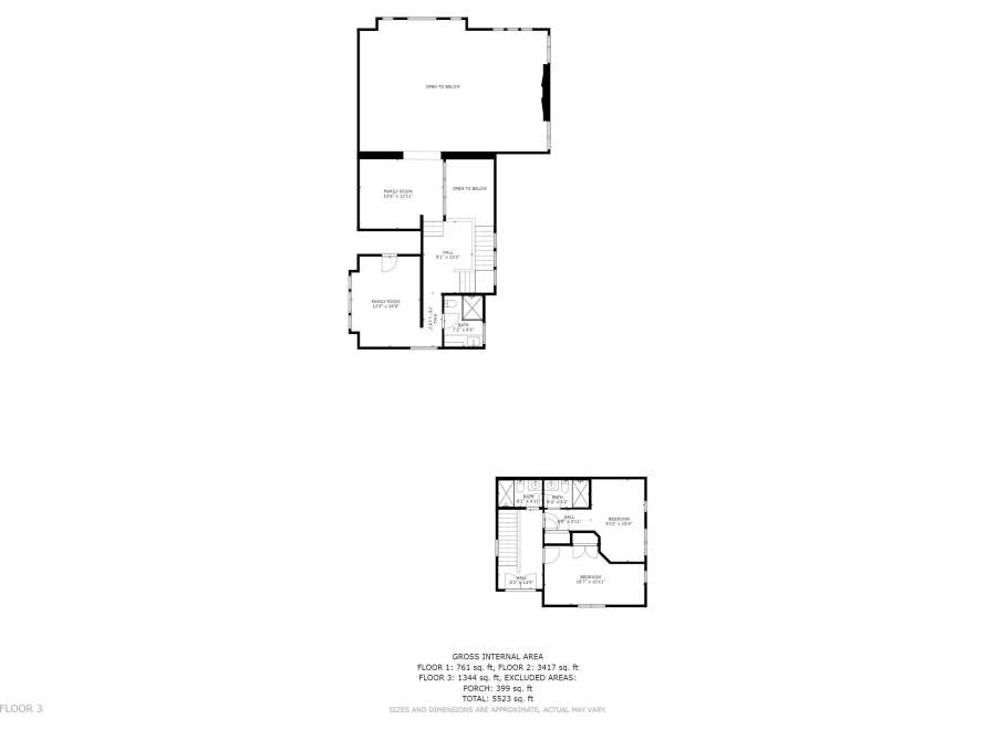 Discover this spacious 3-bedroom, 2-bathroom home spread across three levels, offering a total of 5523 sq.