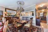 Step into this elegant dining room, perfect for hosting memorable gatherings.