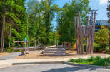 Discover a vibrant community playground designed for active play and natural exploration.