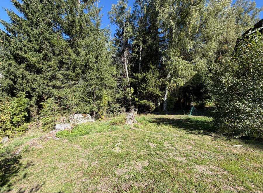 Discover this charming property nestled amidst lush greenery and mature trees, offering a serene and private backyard oasis.